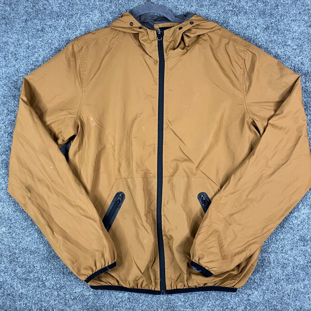 Cedarwood State Jacket Mens M Brown‎ Zip Hooded Windbreaker Lightweight